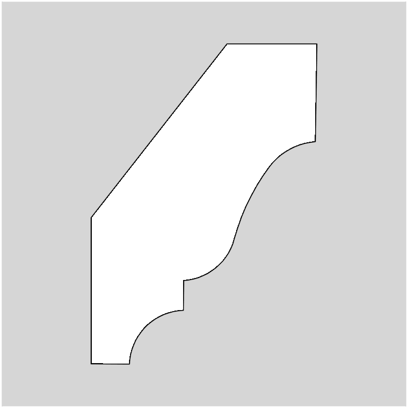 2-1/4" Crown Molding Profile Knives (2051)