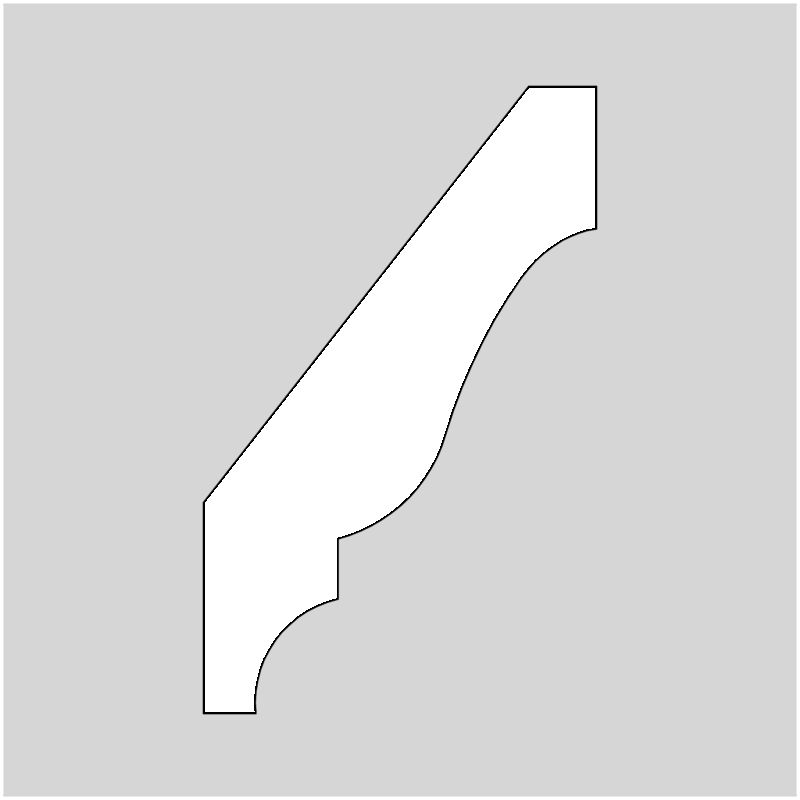 3-1/4" Crown Molding Profile Knives (2063)