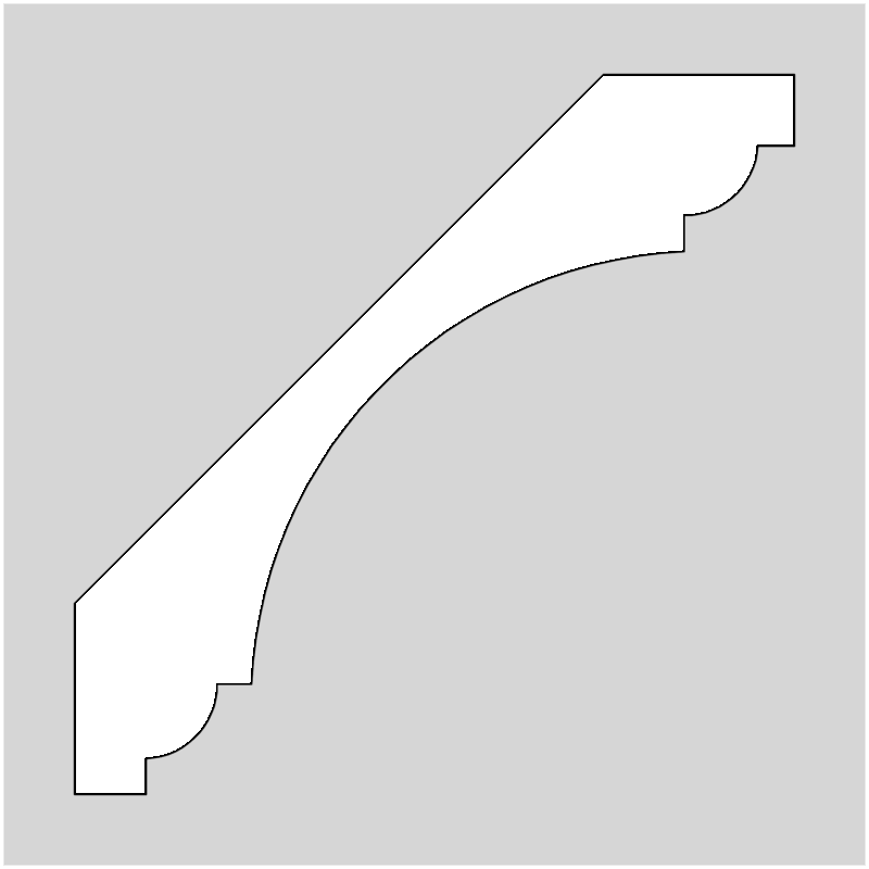 2-3/4" Crown Molding Profile Knives (2074)
