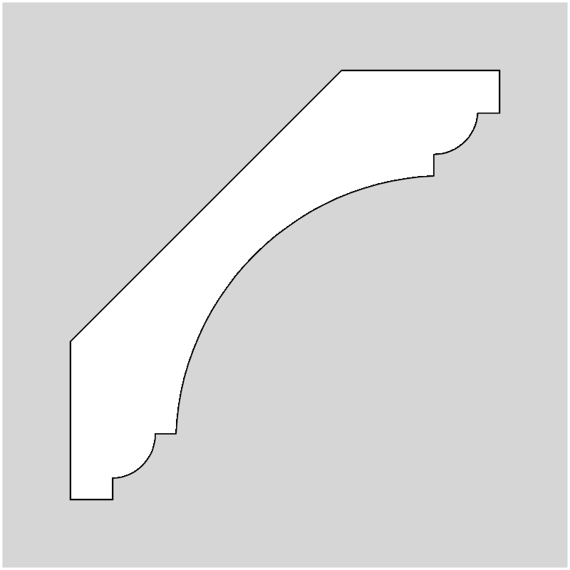 3-3/4" Crown Molding Profile Knives (2075)