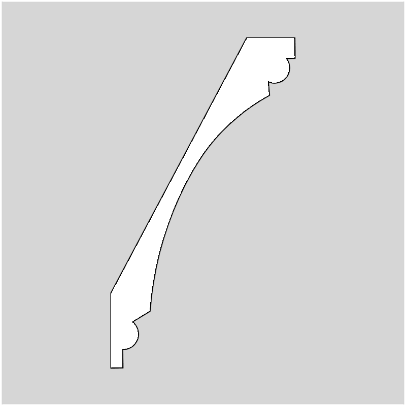 5-1/4" Crown Molding Profile Knives (2089)