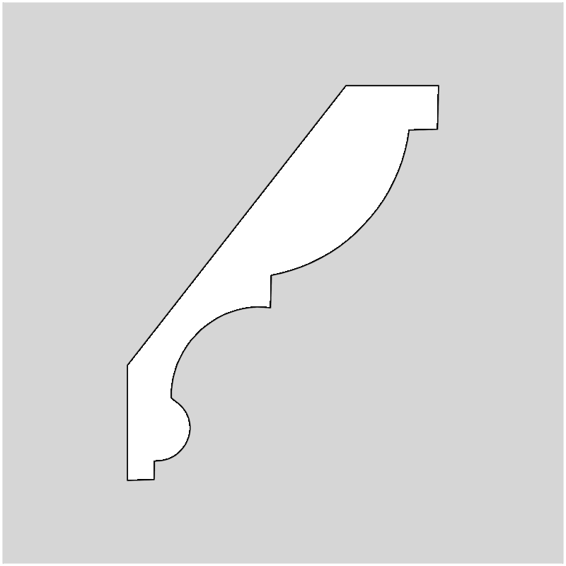 3-1/8" Crown Molding Profile Knives (2090)