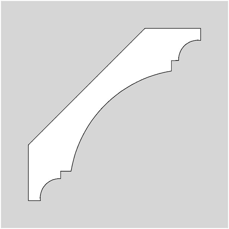 2-1/2" Crown Molding Profile Knives (2093)