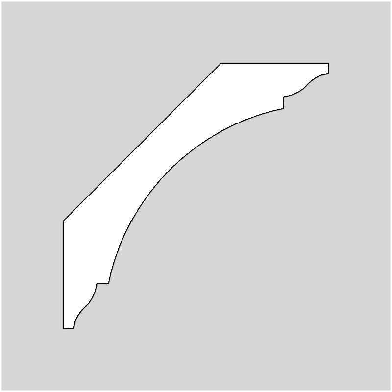 3-3/8" Crown Molding Profile Knives (2098)