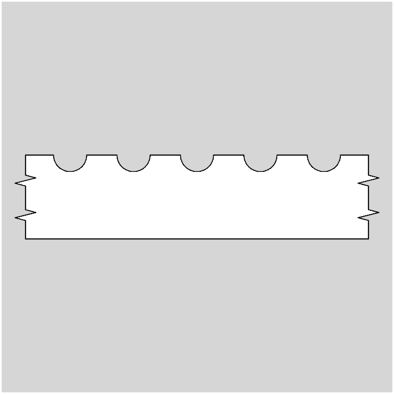 2-1/2" Casing Molding Profile Knives, set of 2 (2289-CP)
