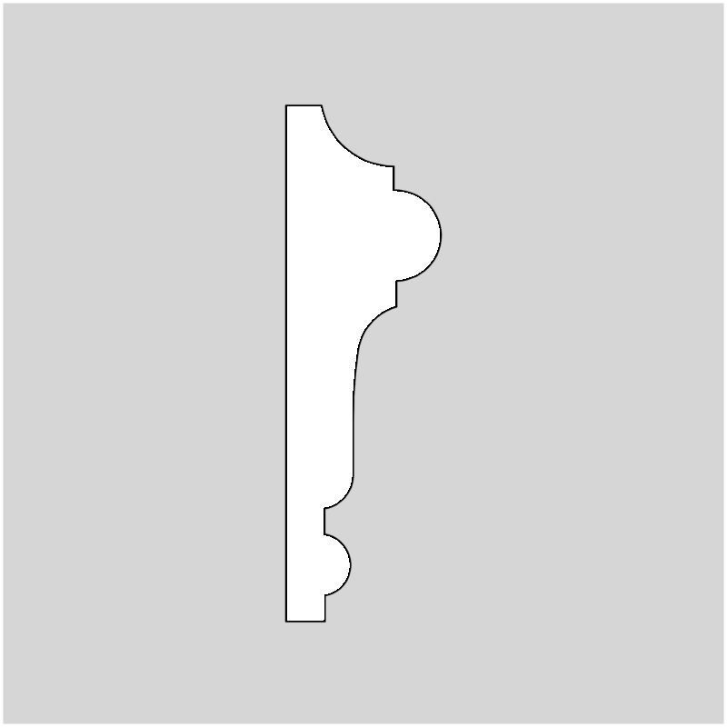 3/4" x 2-1/2" Chair Rails & Backers Molding Profile Knives, set of 2 (2455)