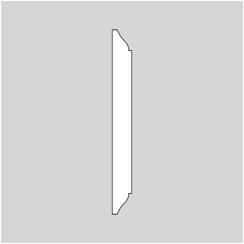 3/8" x 3-9/16" Chair Rails & Backers Molding Profile Knives, set of 2 (2460)