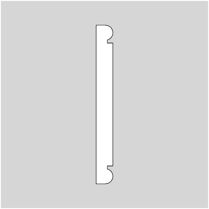 3/8" x 3-9/16" Chair Rails & Backers Molding Profile Knives, set of 2 (2461)