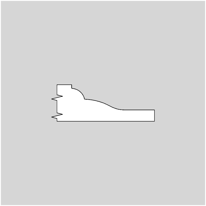 5/8" x 1-7/16" Raised Panel Molding Profile Knives, set of 2 (3154-EP)