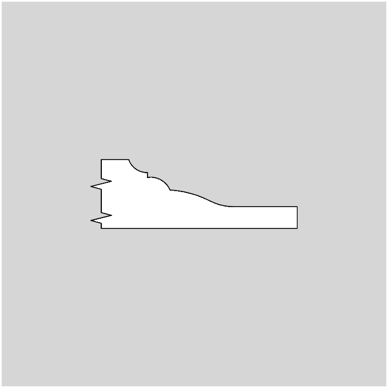 5/8" x 1-1/2" Raised Panel Molding Profile Knives, set of 2 (3155-EP)
