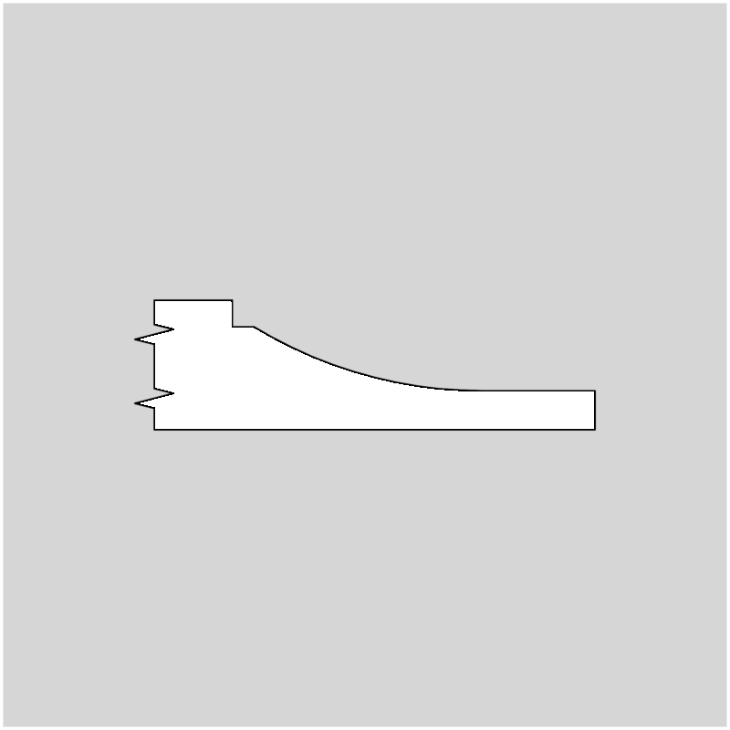 5/8" x 1-3/4" Raised Panel Molding Profile Knives, set of 2 (3156-EP)