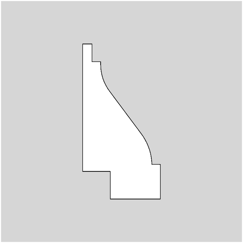 9/16" x 1-1/8" Panel Molding Profile Knives, set of 2 (3355)
