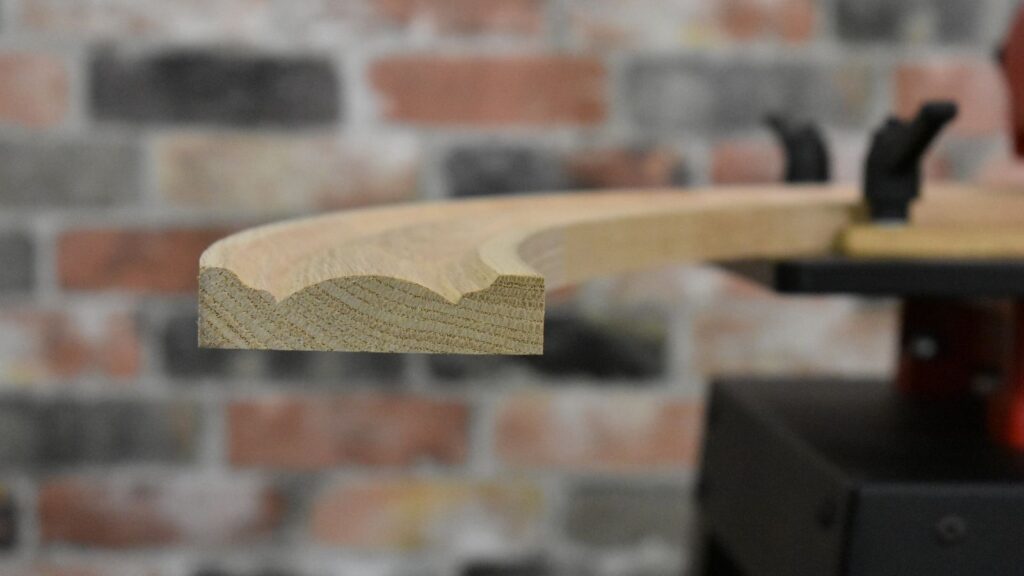 creating curved molding on a molder